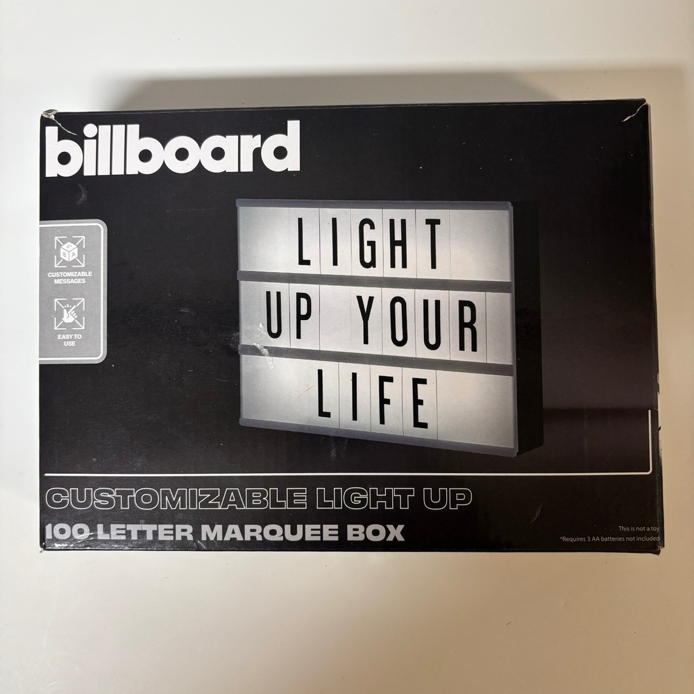 Billboard Customizable LED Marquee Light Box 100 Letters Numbers Sign
